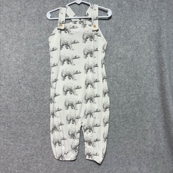 Kate Quinn One Piece 2T Romper Bamboo Bears White Jumpsuit - Picture 1 of 5